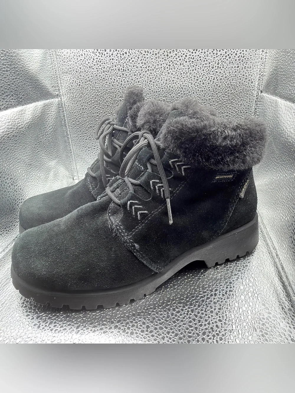 Sporto Black Shearling-Lined Cozy Boot